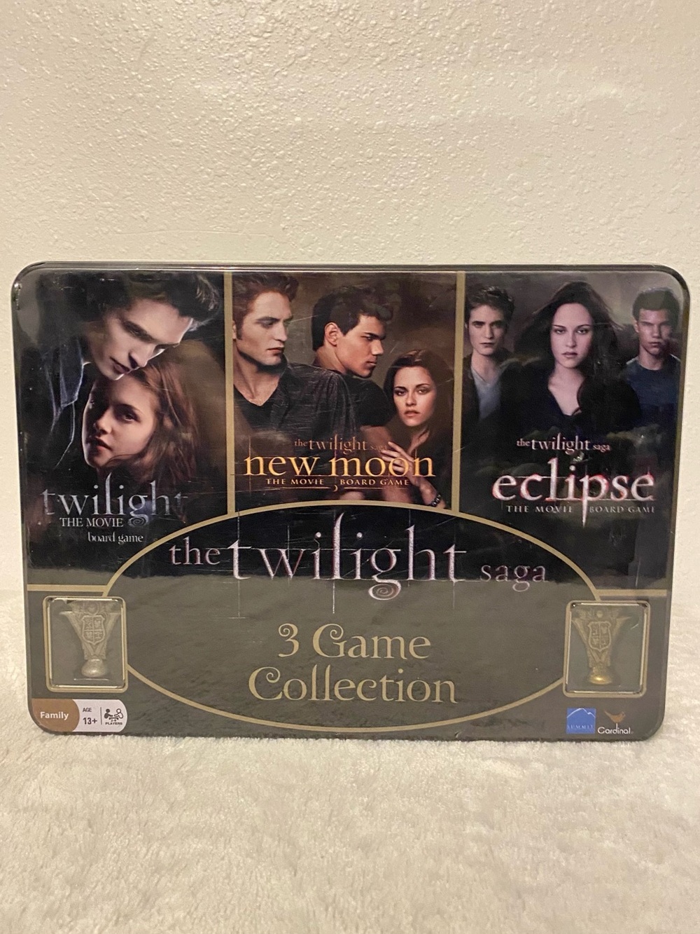 New Sealed The Twilight Saga 3 Game Collection in Metal Tin Container